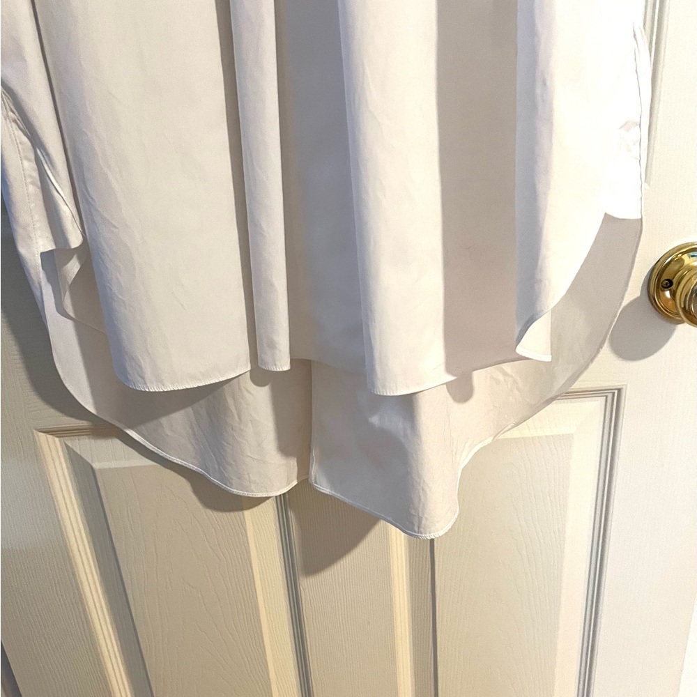 Nordstrom White cotton pull-over shirt dress. - Picture 6 of 8